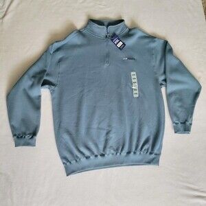 Reebok Quarter Zip Sweater - XXL - Baby Blue - New with Tags
